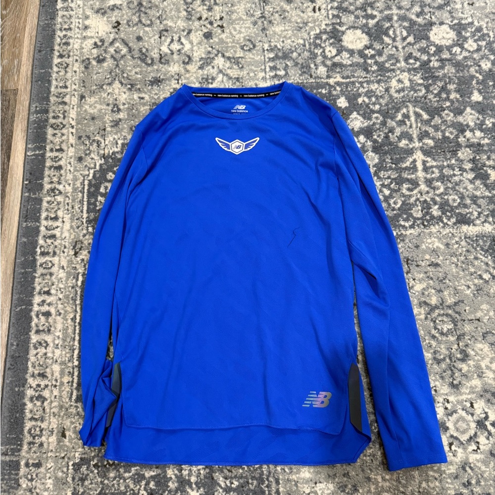 New Balance Nationals Men's Blue Long Sleeve Shirt